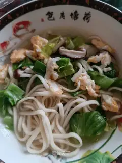 Egg mushroom noodles