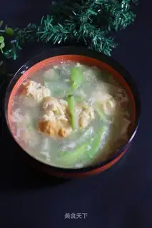 Egg melon soup