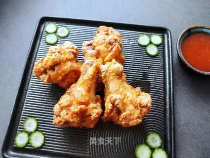 Air fried chicken wings