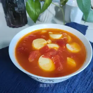 Tomato tofu soup