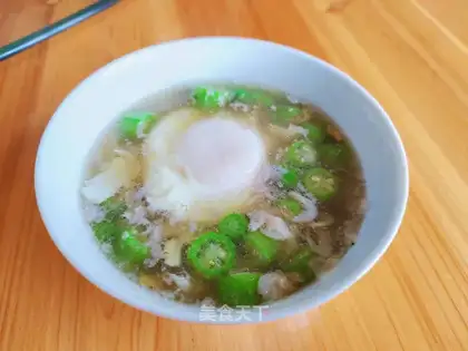 Shrimp skin egg soup