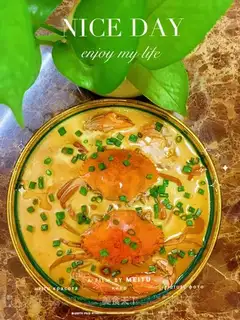 Crab cream steamed eggs