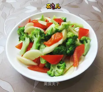 Paprika whited broccoli