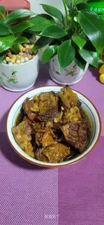 Red burning rib ribs