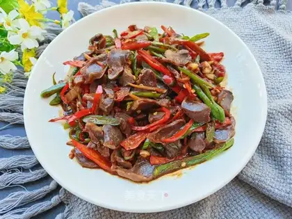 Chili fried duck