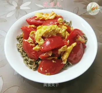 Tomato eggs and sour noodles