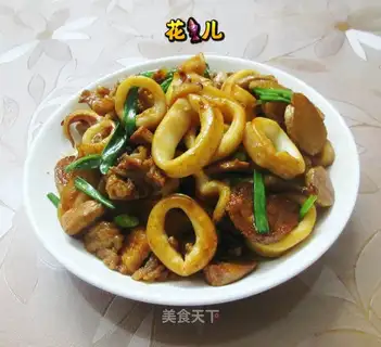 Five flowers for a squid