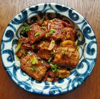 Red-fried fish