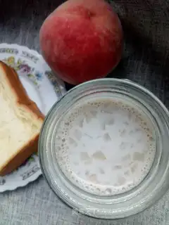 Peach crystal milk tea