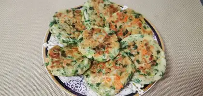 Chicken celery omelet