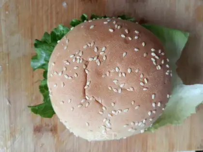 Home chicken burger