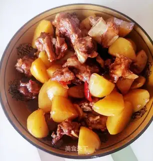 Potato burn ribs