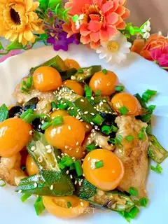Autumn fried fish