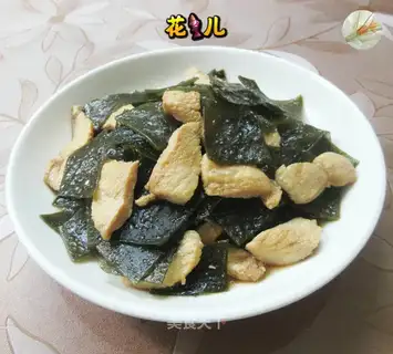 Chicken breast fried seaweed
