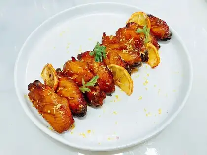 Lemon chicken wings
