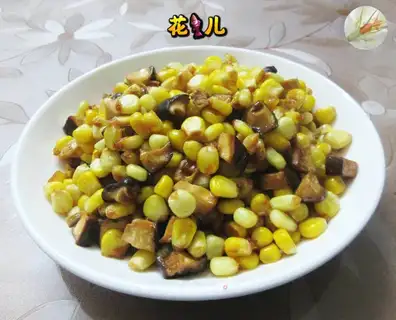 Fry mushroom corn