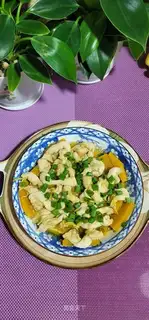Chicken chest evaporated pumpkin