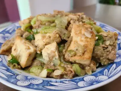 Spade tofu fried cheese
