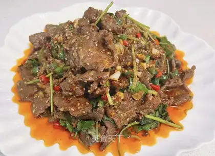 Spicy beef
