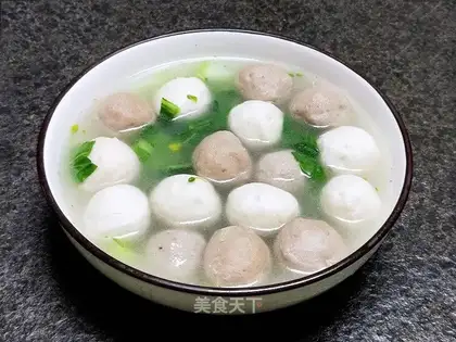 Hands on meatball soup