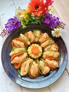 Carrot and shrimp