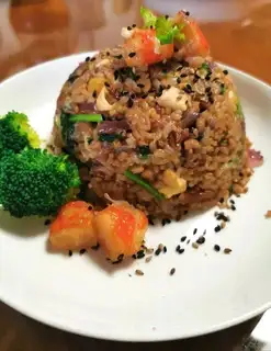 Shrimp meat and rice