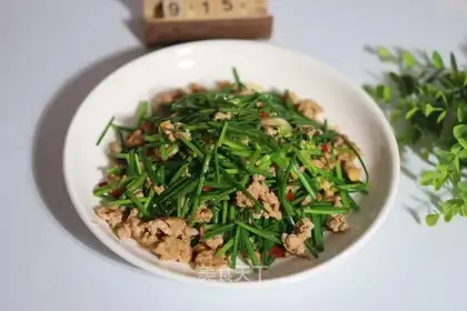 A meatloaf sprouts