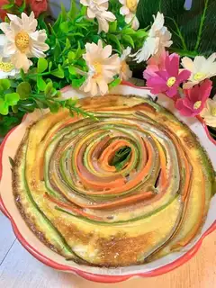 Vegetable baked eggs
