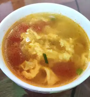 Tomato lily egg soup