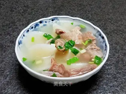 Cow radish soup