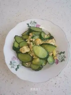 cucumber fried eggs