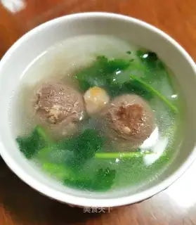 Beefball soup