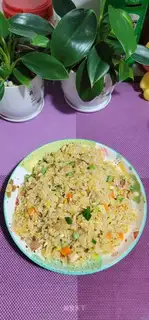 Chicken pelt egg fried rice