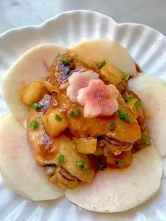 Peach chicken wings
