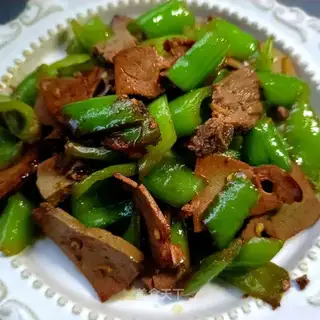 Pepties with lamb and liver