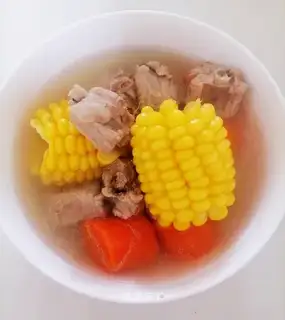 Corn steak soup