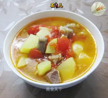 Potato ketchup soup