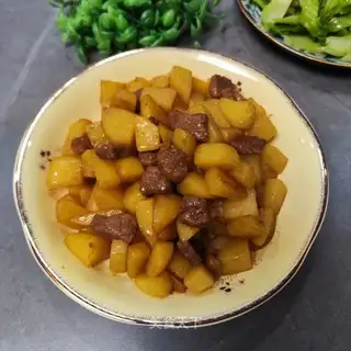Beef and potatoes