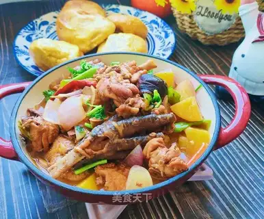 Chicken casserole with tacos