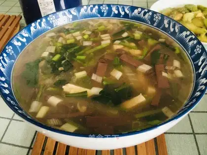 Duck tofu soup