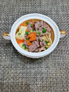 Tomato tofu beef soup