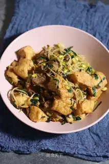Beef butter tofu sprouts