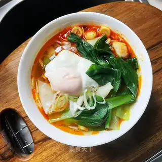 Sour soup and eggs