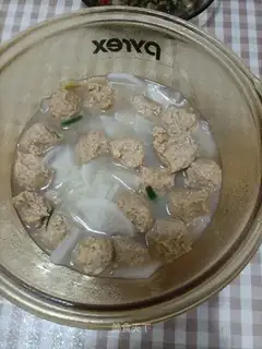 Chicken meatball soup