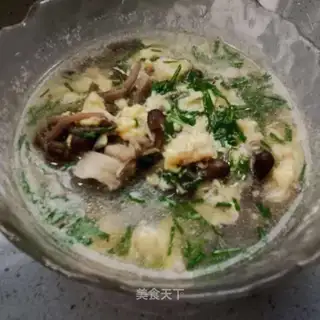 Egg-fruit chicken cactus soup