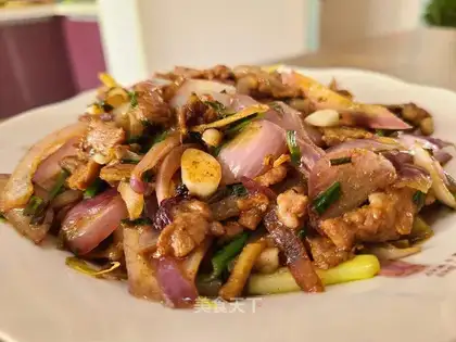 ♪ Onion fried lamb ♪
