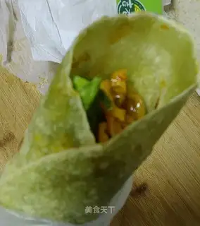 Spinach burrito