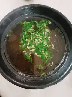 Pork heart mushroom soup