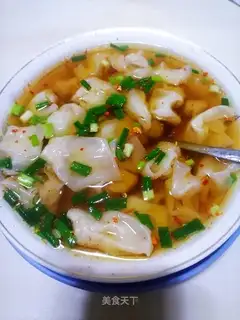 Fresh meat soup