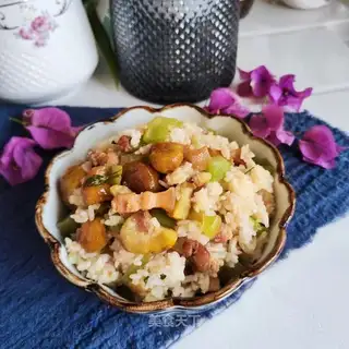 Meat mustard fried rice